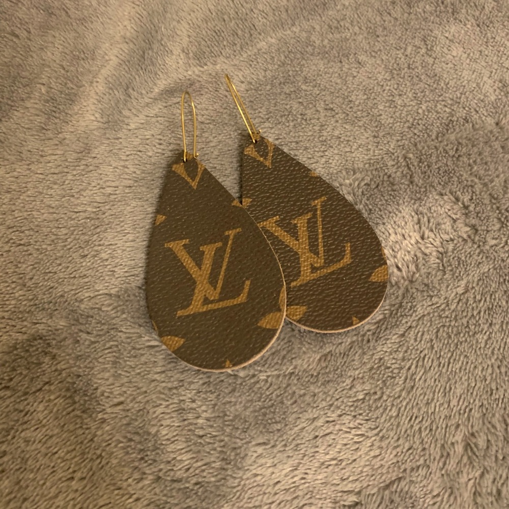 100% Authentic Louis Vuitton Handcut Earrings